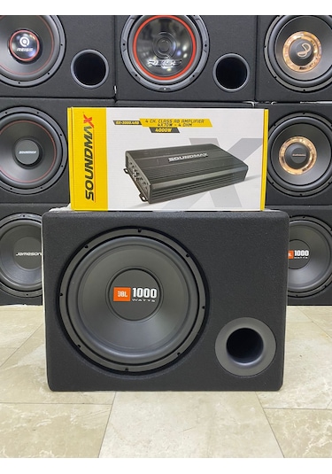 Jbl 30cm Bass 1000wat Soundmax 4 Kanallı Anfi 4000w 4x70rms