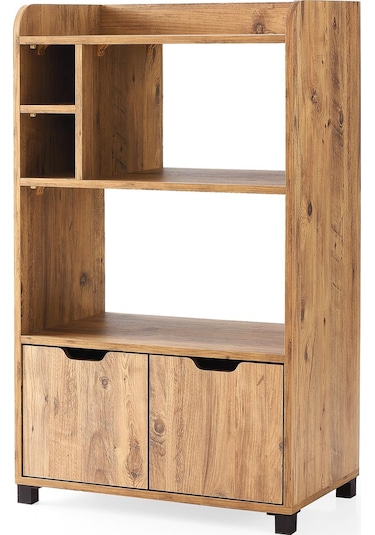 Buket Çok Amaçlı Mutfak Fırın Kiler Dolabı Demonte 72x42x121cm Çam
