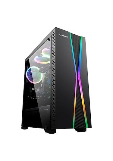 Rampage X-Max 1*120Mm Fan Tempered Camlı Gaming Oyuncu Kasası