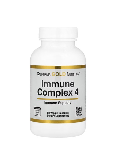 California Gold Nutrition Immune 4 Immune System Support C Vitamin+d Vitamin+zinc Selenium 60 Veggie