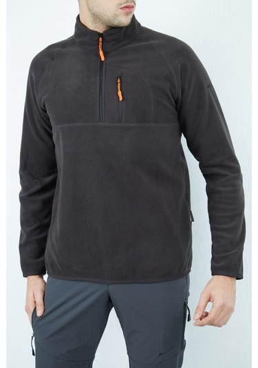 Alpinist Gamma Yarım Fermuarlı Erkek Polar Antrasit (520730509)