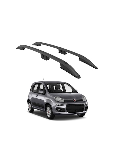 Fiat Panda 319 2012-2023 Turtle Crown Tavan Çıtası Siyah