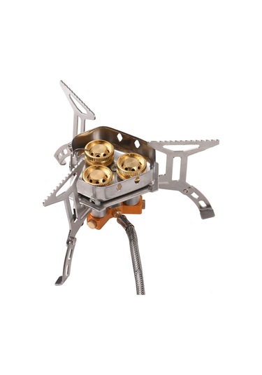 Lemestar Tomshoo Gr-100 Taşınabilir Üç Aynalı Kamp Ocağı - Kompakt, Katlanabilir, Çelik-bakır-alüminyum 30 Adet Minimum Sipariş Gümüş