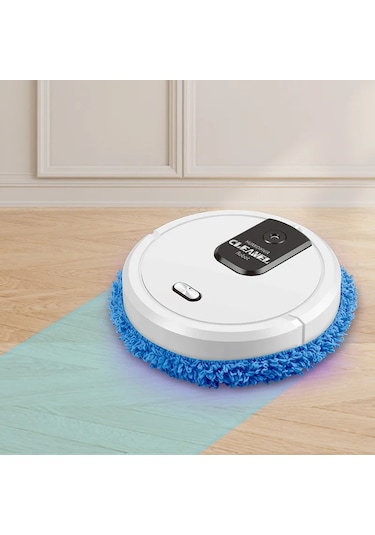 Yenı Usb Süpürme Robotlu Süpürge Paspas 3 In 1 Akıllı Kablosuz Sürükleme Style2-black Siyah