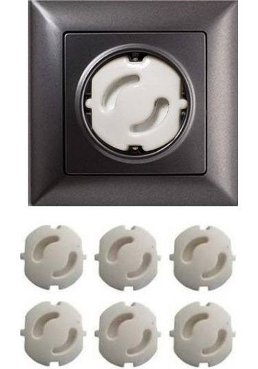 Bebek Çocuk Priz Koruma Kapağı 6 Adet Çocuk Güvenliği, Priz Muh Çok Renkli