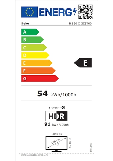 Beko B 850 C Crystal 8 QLED 50" 4K UHD Google TV