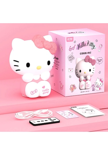 Hellokitty Gece Lambası Başucu Gece Lambası Beyaz