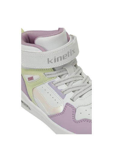 Kinetix Lonve Hı P 5pr Beyaz Kız Çocuk High Sneaker Beyaz-lıla-a Yesıl