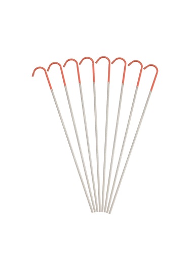 Tenfowee 8 Adet Titan Alyuminyum Çadır Pini - S: 2mmx130mm 1.31g , L: 3mmx150mm 5.5g Çok Renkli