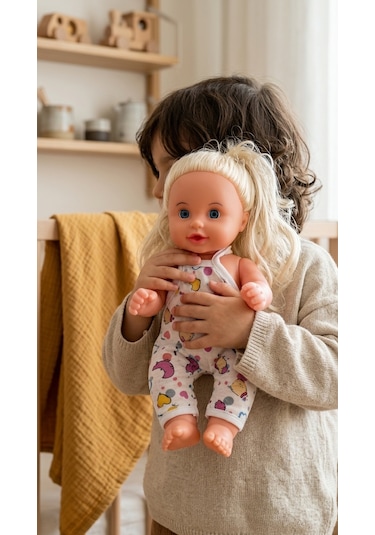 Bibi Oyuncak Bebek 20 cm – Gerçek Saçlı, Oyuncak 3+ Yaş Bibi