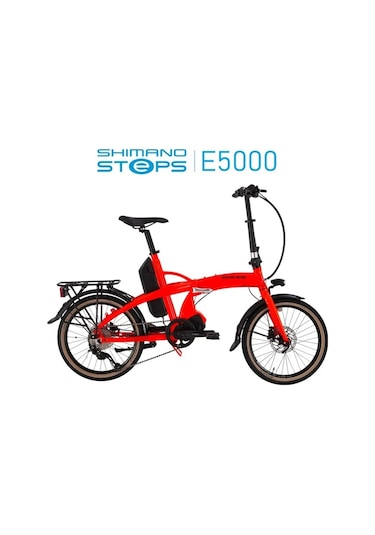 Bisan E-folding Strike 20" 9-vites Hd Katlanır Elektrikli Bisiklet Turuncu Turuncu