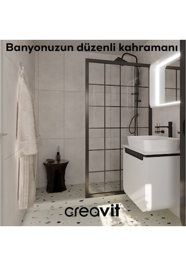Creavit BS44611 Svida Askılık (İkili) Krom