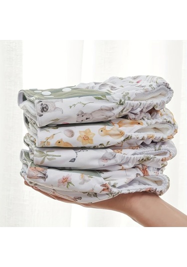 Maxaccess Happyflute 8li Yıkılabilir Bez 6.61 33.07lb Yenidoğan Mikrofiber Yıkama Kumaşı Bulut Kombin Diğer