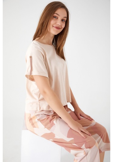 Energetic Kadın Kapri Takım-buğday Buğday