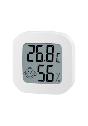 Youtek Ev İçin Akıllı Sicaklık Ve Nem Ölçer - Bebe Odası, Salon İçin Hassas Tespit Cihazı, Dijital Gösterge İle Gerçek Zamanlı Monitör Beyaz