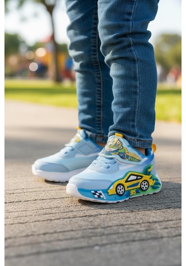Tuğba Ortopedi 153 Erkek Bebek Işıklı Rahat Sneaker Mavi