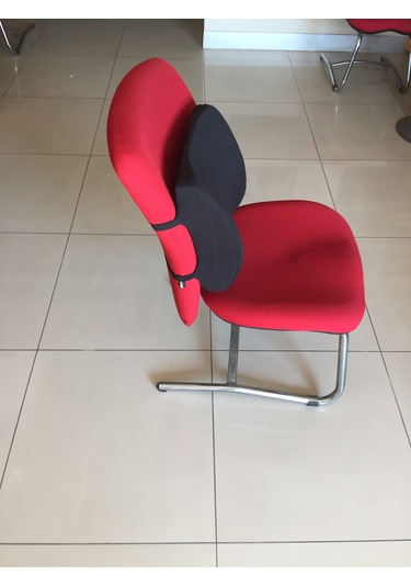 Viscoli Ortopedik Bel Yastığı Sırt Yastık Minder Çift Cırt Cırtlı Lastik