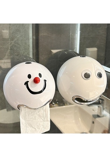 Yunboo Duvar Takılan 3d Gözlü Yaratıcı Tuvalet Kağıdı Kutusu - Delme Olmayan Montaj, Konforlu Kullanım, Banyo Dekoru Diğer