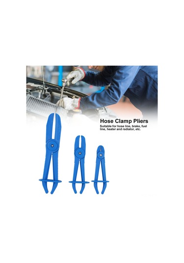 Ximistore9 3'lü Esnek Nilon Hortum Somunu Seti - Fren Ve Yakıt Hortumları İçin Islak Kenarli Uçlar, Çesitli Boyutlar, Mavi