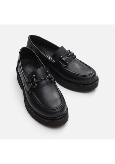 Hotiç Hakiki Deri Siyah Kadın Loafer 01ayh294710a100 Siyah