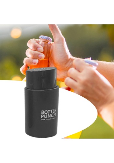 Suntek Piknik Evi İçin Taşınabilir Su Şişesi Kapağı Delme Siyah