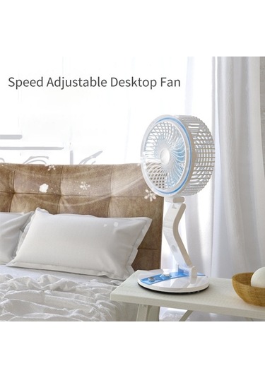 Ulzyvf Taşınabilir Usb Şarjlı Katlanır Fan & Gece Lambası - Duvara Monte Veya Masaüstü Kullanım Yeşil Yeşil