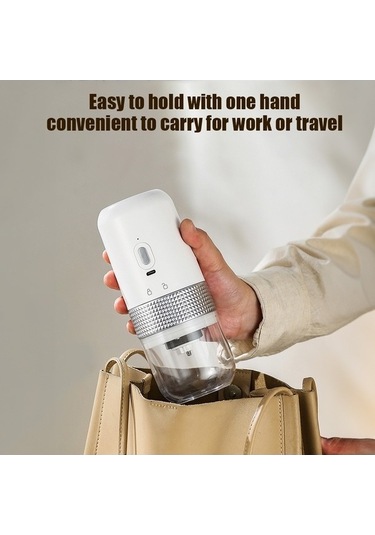 Ulzyvf Taşınabilir Usb Şarjlı Kahve Değirmeni - 200ml, 13w, Seyahat & Ofis İçin Siyah Siyah