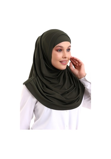 Yetişkin Pratik Eşarp Haki Renk