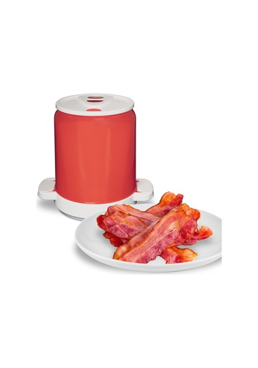 Geeroyoo Ev Mikrodalga Fırını Domatesli Bacon Pişirici Koli, Anti-sıçrama Kuppa, Verimli Isı Dağılımı, Kolay Temizleme, Crispy Lezzet Diğer