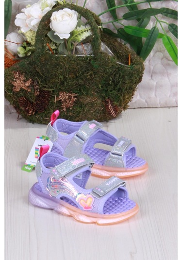 Vicco 332.p25y.254 Lila Can Anatomik Işıklı Kız Çocuk Sandalet Lila