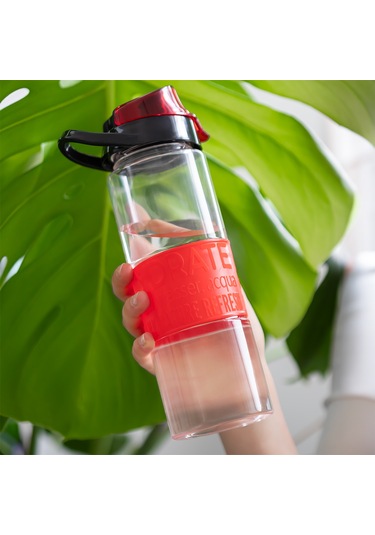 Porsima 161553 Su Şişesi Matara Suluk 650 Ml Kırmızı