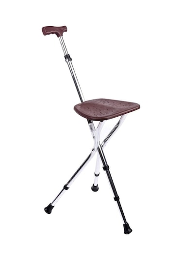 Medikaltec Oturaklı Baston Oturaklı Baston Yüksekliği Ayarlanır