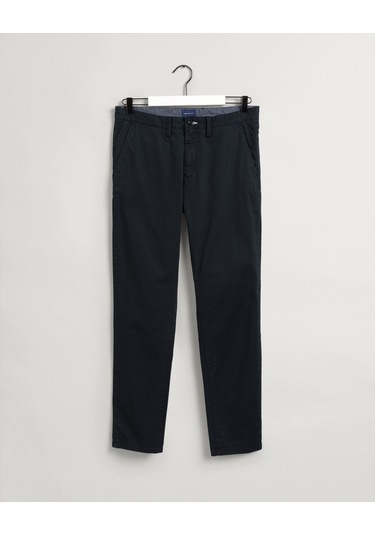Gant Hallden Erkek Siyah Slim Fit Pantolon DÜZ 1500038.5 Siyah