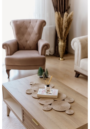 75 x 35 CM Jüt Salon Mutfak Nişan Düğün Masa Örtüsü / Runner / Amerikan Servis