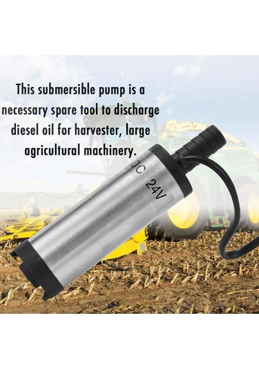 Homyl 38mm Dizel Pompa Su Yağı Yakıt Transferi Gümüş-24v