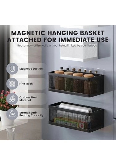 Trendooze Geniş Beyaz Manyetik Baharatlık Duvar Askılı Kağıt Havluluk Delme Gerektirmeyen Gaojunshop01 Beyaz