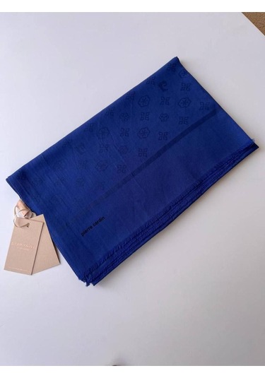 Saks Mavi Pierre Cardin Cotton Şal Saks Mavisi