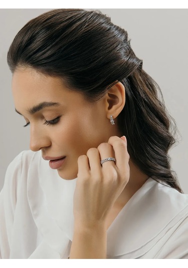 Fly Jewelry 925 Ayar Gümüş Yüzük 326878080 Gri