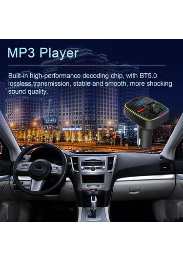 Tenfowee Siyah Araç Fm Transmitter: Bluetooth免提 Arayüzü, Pd Hızlı Şarj + Çift Usb, Mp3 Çalar, Stüdyo Kalitesi Ses, Ambiyans Lambası İle 12-24v Uyumlu Tenfowee Siyah Araç Fm Transmitter: Bluetooth免提 Arayüzü, Pd Hızlı Şarj + Çift Usb, Mp3 Çalar, Stüdyo Kalitesi Ses, Ambiyans Lambası İle 12-24v Uyumlu