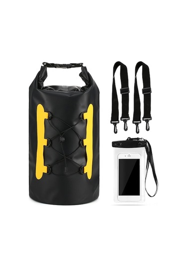 Fortunelane 15l Su Geçirmez Çanta Ve Telefon Kılıfı Seti - Su Etkinlikleri İçin Eşya Koruma Mavi Mavi