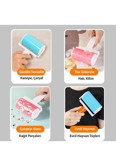 Turunckoli Yıkanabilir Pratik Tüy ve Toz Toplama Rulosu / Elbise Tüy Toz
Kırıntı Toplama Rulosu
