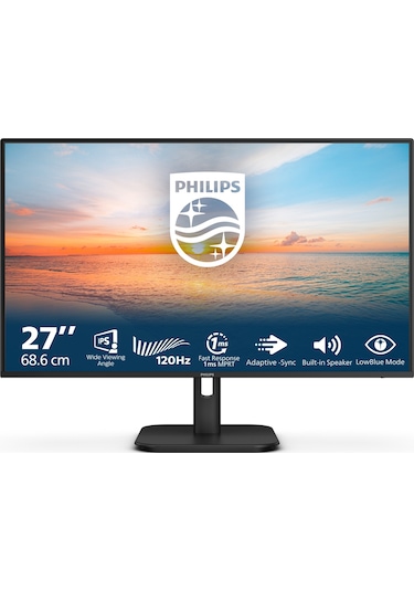 Philips 27e1n1200a 27" 120hz 1ms Vga+hdmı+dp Fullhd Adaptive-sync Ips Vesa Monitör