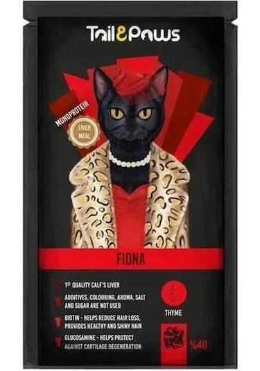 Tail Paws Fiona Ciğerli Pouch Kedi Maması 80 G