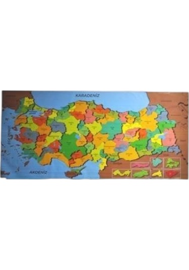 Renkli Türkiye Haritası Duvar Stickerı