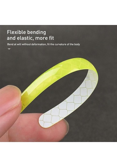 Yeşil Evrensel Araba Yansıtıcı Bant Uyarı Işareti Yansıtıcı Açık Uyarı Şerit Aksesuarları Bmw Için Dış Araba Kapı Çıkartmalar