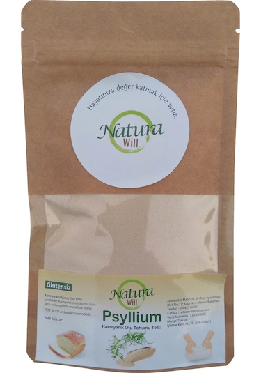 Natura Will Psyllium Karnıyarık Otu Tohumu Tozu 100 G