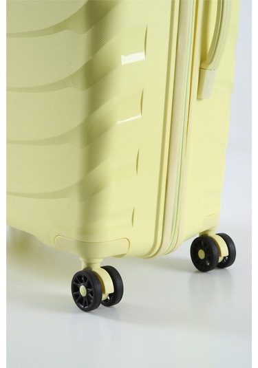 Ççs 5263 Polipropilen Battal Boy Valiz Sari