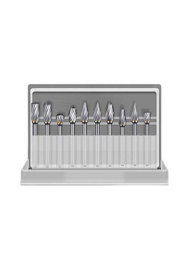 Yihemaoyi 10 Parça Karbür Freze Seti Tungsten Çelik Tek-kesim