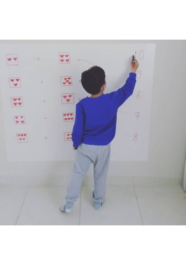 Beyaz Yazı Tahtası 100X150Cm 2 Adet Statik Kağıt Tahta