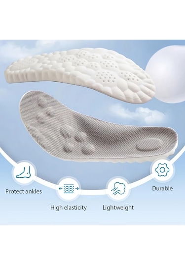 Fochsia Unisex Adım Atan Siyah Yastıklı Ayakkabı Tabanlığı Eu 35-36 Hafızalı Köpük Masaj